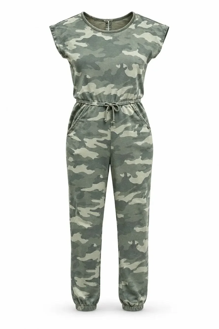 Girls Old Navy Camo Jogger Jumpsuit EUC